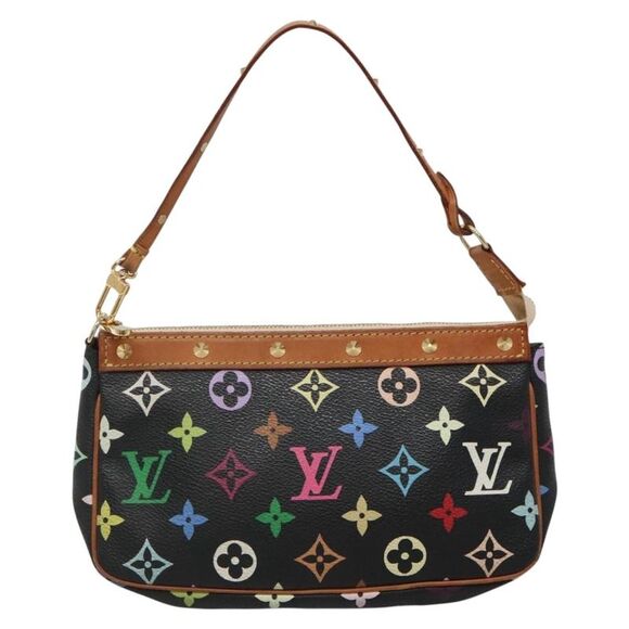 Louis Vuitton Pochette Accessoire Black Canvas Clutch Bag (Pre-Owned) - Picture 1 of 16